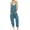 Blue, variant on Womens Loose Oversized Sleeveless Jumpsuit Adjustable Spaghetti Strap Wide Leg Overall Rompers with Pockets