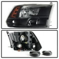 thumbnail image 2 of For 10-17 Dodge Ram Pickup 2500/3500 (w/o Factory Projector Style) TD Crystal Headlights (Black) TD-HD-JH-DR09-QU-BK, 2 of 4
