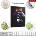 thumbnail image 2 of American Football Sports Vikings Poster For Kids Fun Teen Birthday Christmas Gifts Justin Jefferson Rugby Star Posters Canvas Wall Art Print Picture For Room Decor, 2 of 6