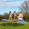 thumbnail image 4 of Patiojoy 8FT Trampoline Replacement Safety Pad Bounce Frame Waterproof Spring Cover Colorful, 4 of 10