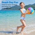 thumbnail image 4 of Girls 3-Piece Mermaid Ruffled Bikini Swimsuit Set Fish Tail Skirt Bottom Bathing Suit Bikini Swimwear for Kids Girls 3-8 Years Beach Pool Party, 4 of 10
