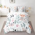 thumbnail image 2 of Homewish Leaf Plant Botanical Twin Bedding Sets 7-Piece, Kawaii Cat Kitten Bedding Comforter Set, Teens Kids Boys Girls Reversible Sheet Sets, Super Cozy Room Decor, 2 of 7
