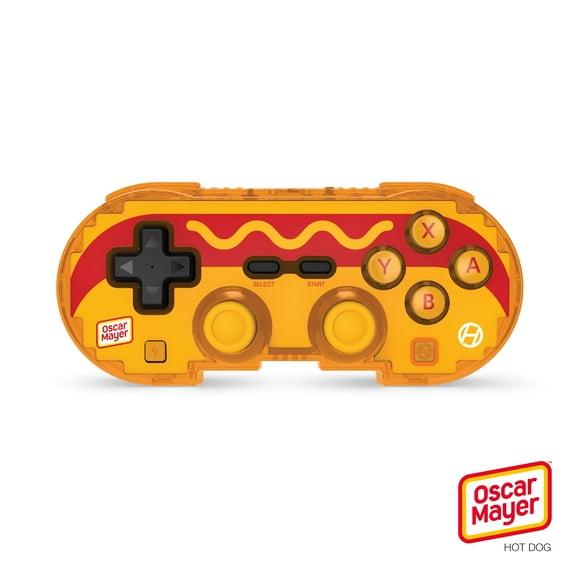 Hyperkin Édition Limitée Manette Bluetooth Édition Officielle Oscar Mayer - sous Licence Officielle - pour Nintendo Switch, PC, Mac, Android, iOS (Hot Dog)