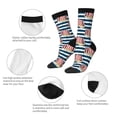 thumbnail image 3 of Bingfone Compression Socks for Women and Men Long Socks for Running Athletic Cycling Nurse- Popcorn, 3 of 6