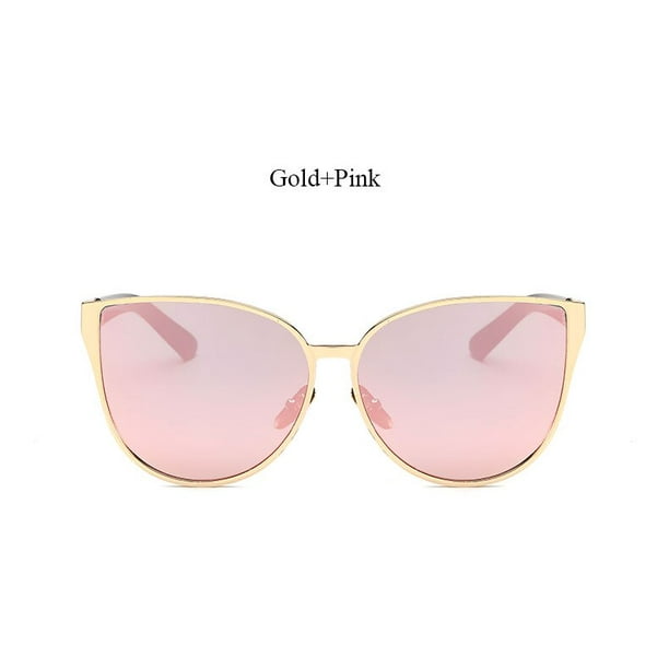 Gafas de sol de ojo de gato para mujer lentes de sol de gran tamano tipo espejo de diseno de marca famosa a la moda estilo Hip Hop 2023 Fivean unisex