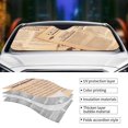 thumbnail image 5 of ZNDUO Car Windshield Sun Shade, Vintage Old Newspaper Pattern Windshield Sun Shade UV Rays and Heat Sun Visor Protector Foldable Windshield Sun Shade, Medium Size, 5 of 8