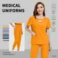 thumbnail image 2 of VIAOLI Women's Scrubs Set - Stretchy Medical Uniform with Pockets, for Nurses & Doctors, S-XXL, Multi-Color, 2 of 6