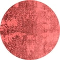 thumbnail image 1 of Ahgly Company Indoor Round Oriental Red Industrial Area Rugs, 5' Round, 1 of 4