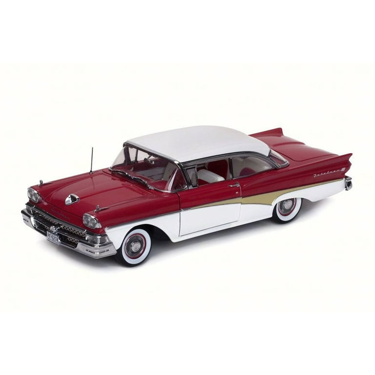 1958 Ford Fairlane 500, White/Red - Sun Star 5274 - 1/18 Scale