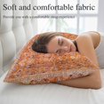 thumbnail image 5 of Boho Orange Pillow Covers 12"x20", Country Style Bohemian Floral Retro Tribal Soft Brushed Microfiber Breathable Throw Pillow Covers, Pillowcase with Zipper for Couch Sofa Bedroom Living Room, 5 of 9