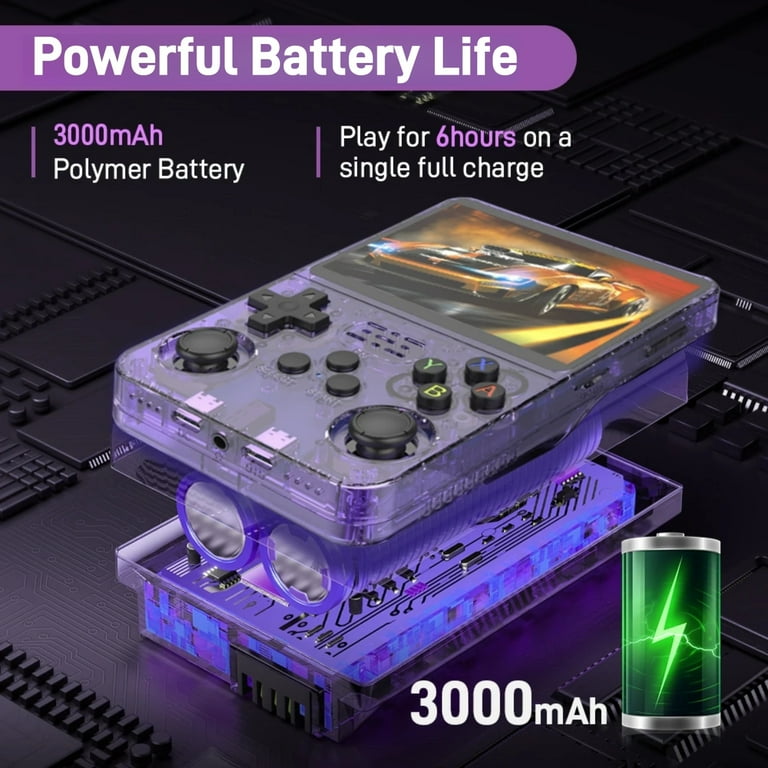 ZYTKWT R36S Handheld Game Console, 3.5-inch IPS Screen, 20,000+