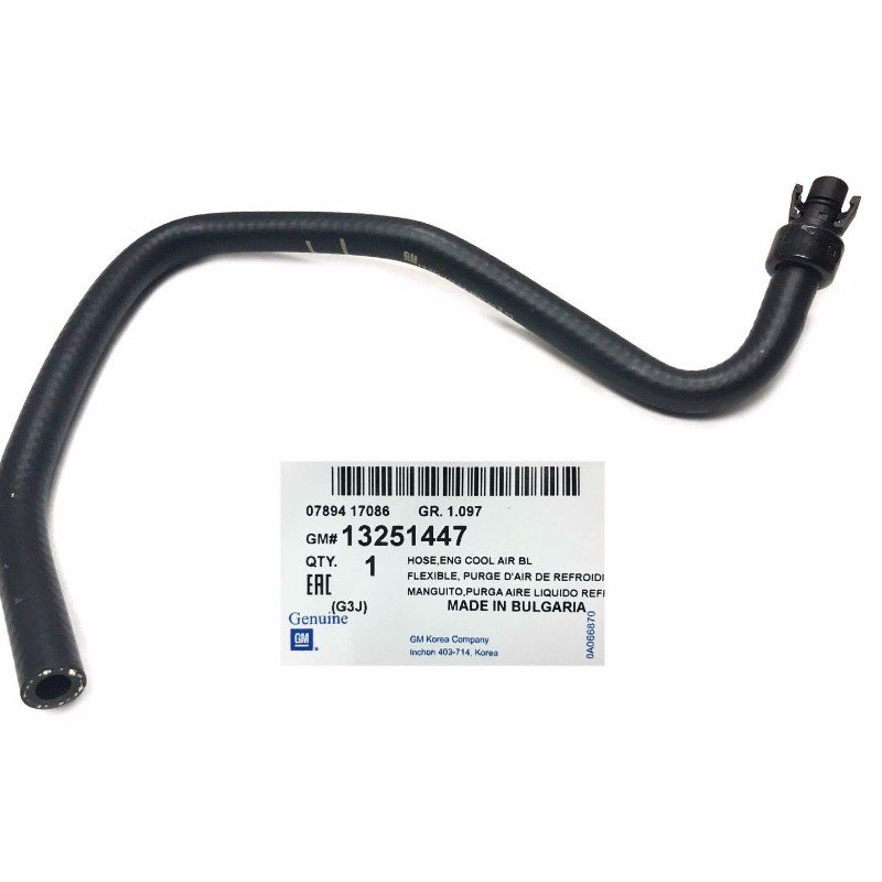 New OEM Cruze 1.4 Coolant Bypass Hose From Outlet To Reservoir 201116