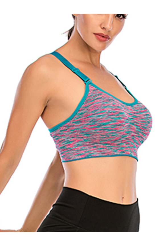 Womens Sports Bras Padded High Support Workout Running Bras Comfort Wirefree Post Op Bras,Fit For Yoga Training Cycling Fitness