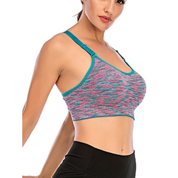 FUTATA Womens Sports Bras Padded High Support Workout Running Bras Comfort Wirefree Post Op Bras,Fit For Yoga Training Cycling Fitness