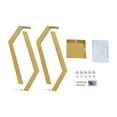 thumbnail image 3 of TFCFL 28'' Floor Standing Table Base Gold Metal Table Leg Heavy Duty Furniture Leg Coffee Table Base, 3 of 14