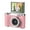 Pink, variant on Black Student Digital Camera 2.4 Inch Flip Screen Autofocus 1080P High Definition Selfie Beauty Camera