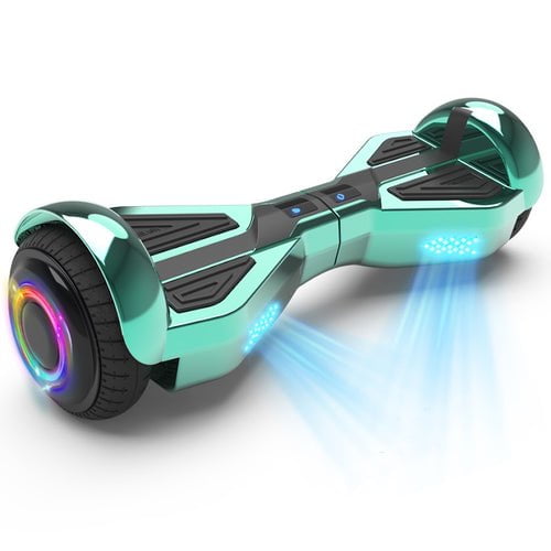 Løft dig op mulighed karakterisere Starship Hoverboard with Bluetooth Speaker, Chrome Color Self Balancing  Scooters with Science Fiction Design and 6.5 inch LED Wheels - Walmart.com