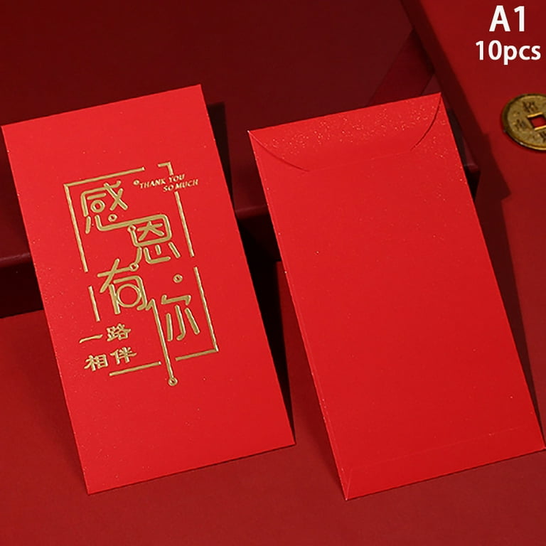 Happy Birthday Red Envelope Hot Stamping Creative Red Pocket Red