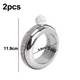 thumbnail image 2 of Flask Bangle Bracelet- AB Crystal Lid Creative 304 Acero inoxidable Vino Alcohol Licor Frasco pulsera Vhermosa Pulseras, 2 of 5