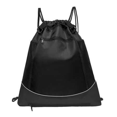 DimyFew Basketball Bag Backpack Unisex with Separate Ball Holder Lightweight Sports Bags Black