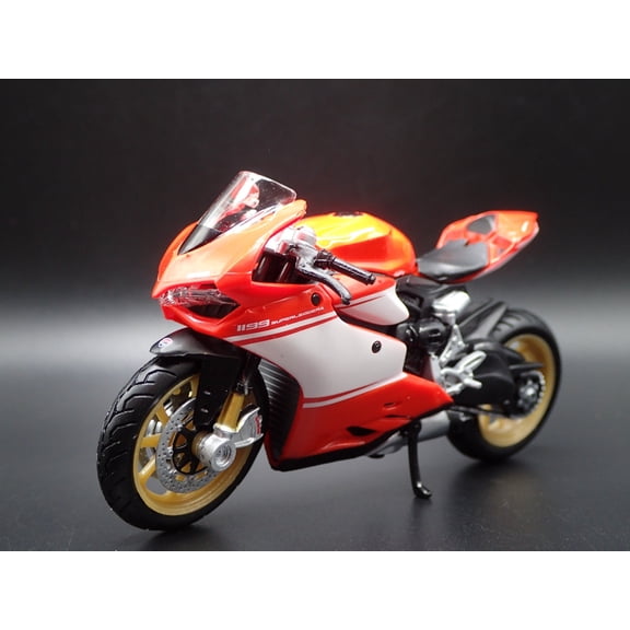 Open Box DUCATI 1199 SUPERLEGGERA BIKE MOTORCYCLE 1/18 SCALE DIORAMA DIECAST MODEL BIKE