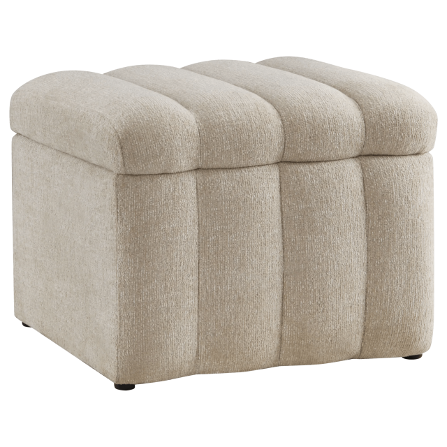 Bouclair Beige Ottoman with Storage