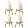 thumbnail image 4 of Candle Holder Promotion Sale! Geometric Round Wrought Iron Candlestick Desktop Decorative Ornaments Creative Metal Gold Wrought Iron Candlestick Decorative Candle Board, Home Decor Clearance Sale, 4 of 7