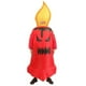 thumbnail image 1 of Red Flaming Candle Inflatable Costume Set Lightweight Comfortable Show Costume for Adult Women Men, 1 of 1