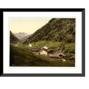 Historic Framed Print, Oetz Valley view in the valley Tyrol Austro-Hungary, 17-7/8" x 21-7/8"