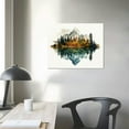 thumbnail image 3 of Nawypu foefvpeft Large Abstract Mountain Canvas Wall Art, Nature Landscape Emerald Bay Prints Painting, Blue Green Lake Forest Tree Sunset Poster, Boho Rustic Wall Decor For Living Room Unframed, 3 of 4