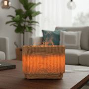 Better Homes & Gardens Ultrasonic Diffuser with Slim Wood Finish, 150ml Capacity