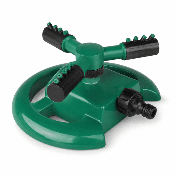 Garden Sprinkler 360 Degrees Adjustable Rotation Lawn Sprinkler Oscillating Water for Yard Large Area Plant Irrigation and Kids Playing (Sea Green)
