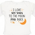 thumbnail image 4 of Inktastic I Love My Yaya to the Moon and Back Boys or Girls Long Sleeve Baby Bodysuit, 4 of 5