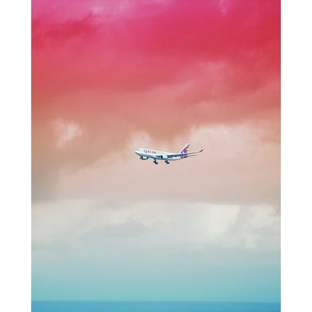 Laminated Poster Vacation Plane Airplane Travel Trip Adventure Poster Print 11 x 17