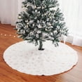 thumbnail image 4 of Falda de árbol de Navidad bordada de poliéster suave para decoraciones de 90cm Sunnimix, 4 of 8