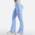 thumbnail image 4 of Kelon Yoga Pants, Workout Cargo Leggings with Pockets for Women Hidden Scrunch Butt Lifting Leggings Gym Yoga Pants, 2XL, 4 of 5