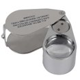 thumbnail image 1 of Jeweler's Magnifier, 40x Magnification, Made Of Metal, Folding Magnifier With Led And Uv Light, Magnifier For Diamonds, Jewelers, Coins, Stamps, 1 of 5