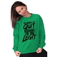 thumbnail image 4 of Funny Unable To Quit Too Legit Unisex Plus Fleece Graphic Sweatshirt Brisco Brands 5X, 4 of 5