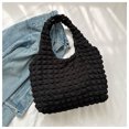 thumbnail image 3 of 2024 Nuevo bolso de hombro con forma de corazón y sensación de arrugas con burbujas en la nube para ir al trabajo, bolso de mano sencillo, bolso de mensajero de gran capacidad, 3 of 5