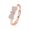 Rose Gold, variant on Adjustable Bowknot Zircon Ring 925 Silver Jewelry For Women And Girls Elegant Fashion Accessory Sparkle Detail