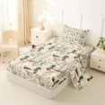 thumbnail image 2 of Erosebridal Wild Mallard Duck Twin Sheet Sets,Rustic Plant Flowers Bedding For Men Women 3 Pieces, 2 of 6