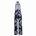 thumbnail image 4 of Gaecuw Jumpsuits for Women Summer Sleeveless Cold Shoulder Overall with Pockets Square Neck Band Collar Floral Printed Onesie One Piece Outfits Boho Casual Long Pants Wide Leg Summer Romper, 4 of 4