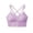 Purple, variant on Joau Strappy Sports Bra Criss Cross Back Padded Low Impact Wirefree Bralettes Cropped Tops Seamless Comfortable Yoga Bra for Workout Fitness