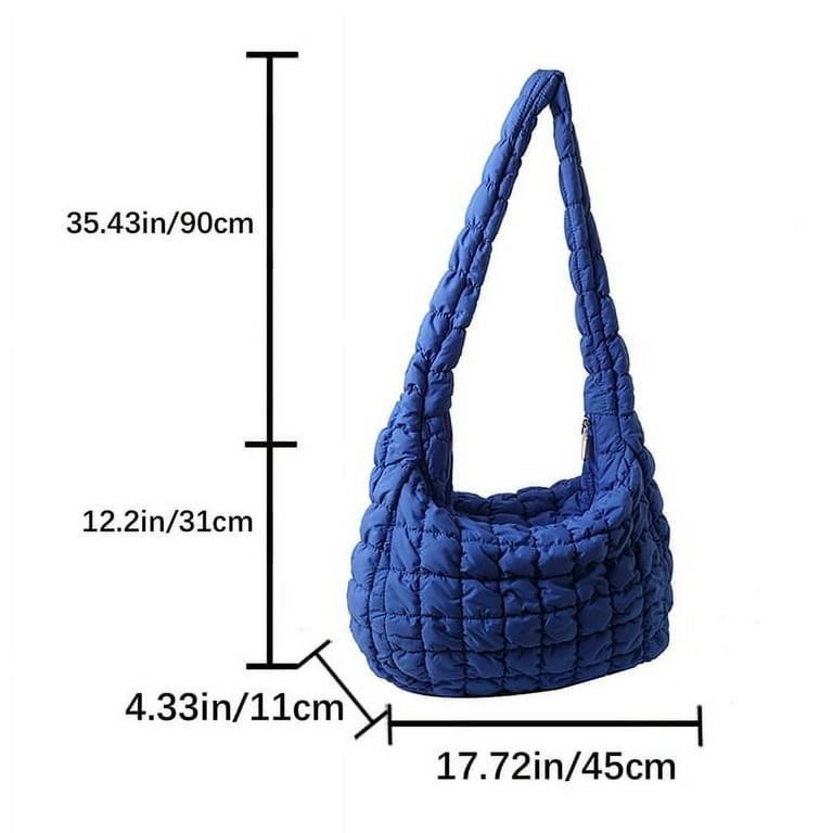 Quilted Padded Crossbody Bag for Women Pleated Bubbles Cloud Quilted Padded Crossbody Bag for Women Pleated Bubbles Cloud