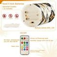 thumbnail image 5 of Yayeee Flameless Candles with Remote Flickering Battery Operated Multi Color Changing, White and Black, 5 of 7