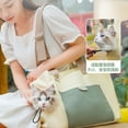 thumbnail image 5 of Travel Side Opening Bags Breathable Shoulder Bags for Small Dogs Cat Carrier, 5 of 18