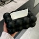 thumbnail image 5 of Caja de pañuelos con funda para pañuelos, organizador de papel facial para teléfono celular, para cocina, baño, tocador, encimeras, dormitorio, tocadores y mesas, cajas de pañuelos de plástico para re, 5 of 6