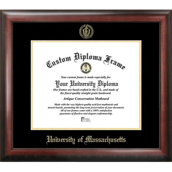 University of Massachusetts Gold Embossed Diploma Frame