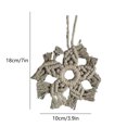 thumbnail image 3 of Xihbxyly Venta y Oferta Árbol de Navidad Pequeño Tejido a Mano con Forma de Copo de Nieve y Círculo Navideño, Colgante Pequeño para Colgar En La Pared, 3 of 6