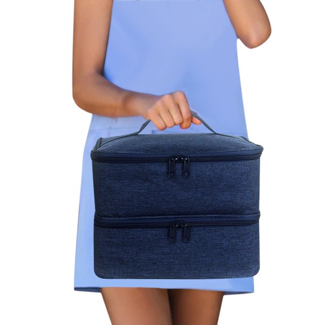 Estuche de almacenamiento de esmalte de uñas, 30 rejillas de nailon grande , organizador, soporte, caja para Perfume, herramienta de arte de Colco Estuche de almacenamiento